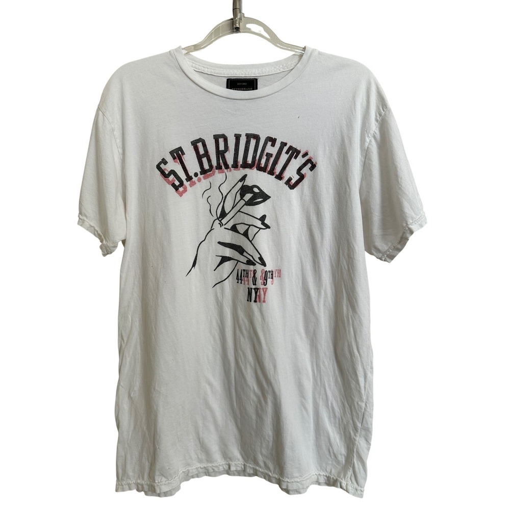 Original Retro Brand St Bridget's Graphic T-Shirt White M